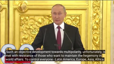 President Putin tells the international community that US hegemony is over