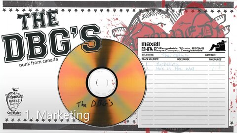 The DBG's 💿 2 song Comp Tracks. Punk from Canada