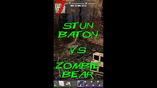 7 Days to Die #Shorts Stun Baton vs Zombie Bear