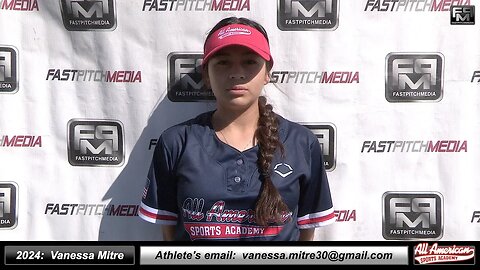 2024 Vanessa Mitre Athletic Middle Infielder & Third Base Softball Recruiting Skills Video - AASA