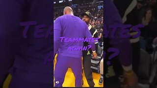 Lebron James Spots Kyrie At Lakers Game #shorts