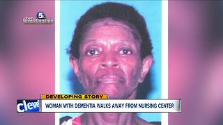 Missing woman with dementia latest patient to "walk away" from nursing center in Maple Heights