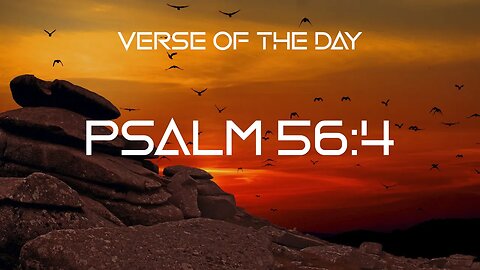 January 19, 2023 - Psalm 56:4 // Verse of the Day