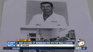 Man accused of impersonating a doctor