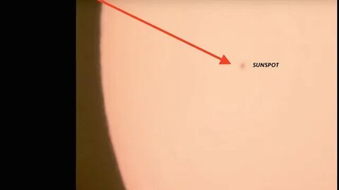 Suns Acting Up, Sunspot & Possible Solar Flare, Live Activity, 8" Meade Telescope