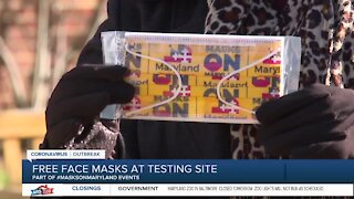 Thousands of free masks handed out at Annapolis testing site