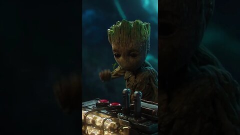 Baby Groot -I Am Groot- Scene - Bomb Scene - rocket and groot funny moments #groot #shorts