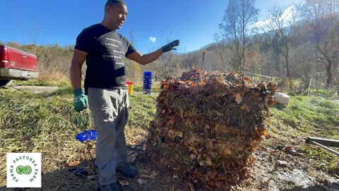 Building an 18 Day Compost Pile // The URBAN Chicken Tractor on Steroids