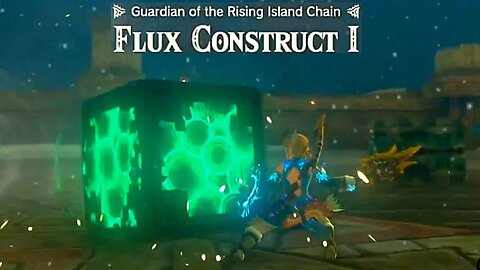 Defeating Flux Construct I (Gaurdian of the Rising Island Chain) - Zelda: Tears of the Kingdom