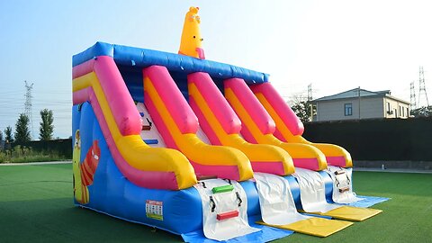 Inflatable Cromissi Dry Slide #inflatables #inflatable #trampoline #slide #bouncer #catle #jumping