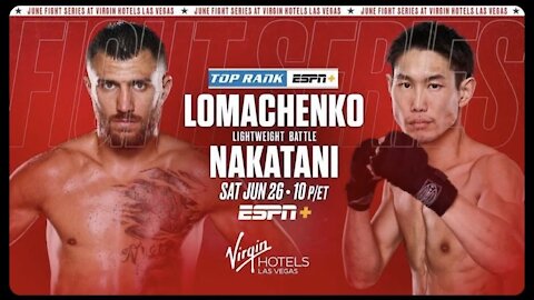 Fight Junkie: Vasyl Lomachenko V Masayoshi Nakatani Fight Prediction!