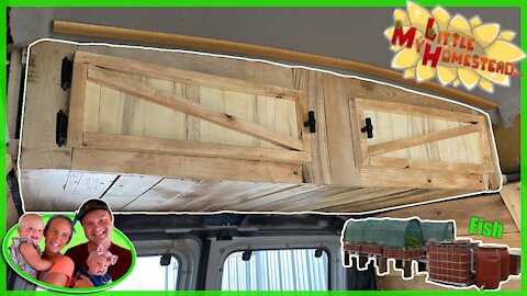 Pallet Cabinet Doors For Van Conversion And Fish In The Aquaponics | Weekly Peek Ep292