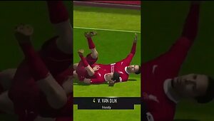 Virgil van Dijk Goal & Celebration - EA Sports FC 24 #shorts