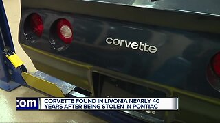 Corvette found in Livonia nearly 40 years after being stolen in Pontiac