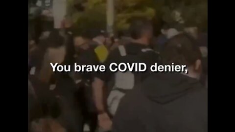 NEWS COM AUSTRALIA mocking ad against COVID tyranny protesters
