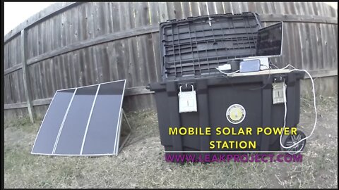 Solar Generator, DIY Portable Power Station - Easy to Setup & Powerful - Off Grid Leak Project