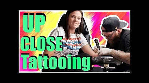 ✅ Tattooing CLOSE UP 🔍in REAL TIME: Lining, Shading, color packing and more🤘