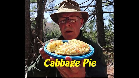 Cabbage Pie - Cooked in the Woods using the Firebox Wood Flame gas burner
