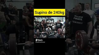 SUPINO DE 240KG DE HAFTHOR BJORNSSON #Shorts