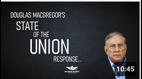 CEO, Douglas Macgregor State of the Union Response