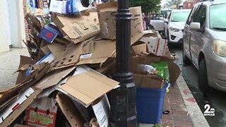 35 Baltimore neighborhoods recycling pileups after DPW crews were no shows