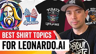 5 Best Topics on Leonardo.AI for T-Shirt Designs with Print on Demand