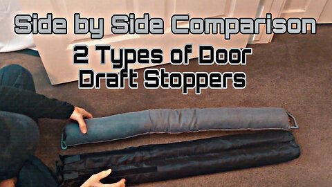 Side by Side Comparison 2 Door Draft Stoppers(Storefront Video)