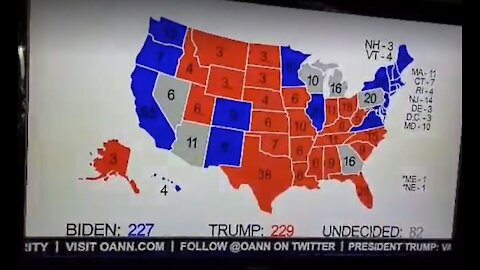 One American News Shares Correct Current Election Map