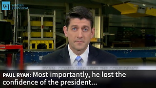 Ryan: Trump Did What He Had To Do In Firing Comey