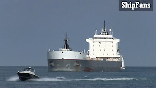 Kaministiqua 730ft 222m Bulk Carrier Cargo Ship Down From Lake Huron