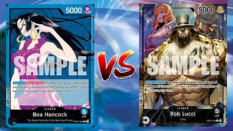 One Piece TCG Boa Hancock VS CP0 Rob Lucci!!