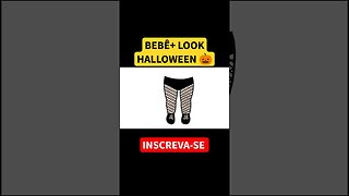 Como Desenhar BEBÊ+ LOOK HALLOWEEN 🎃 #shorts #bonecadepapel #paperdolls #halloween