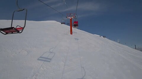Niseko skiing - top to bottom during clear sky for the first time-9