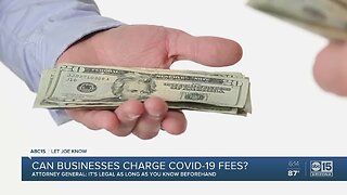 Can businesses charge COVID-19 fees?