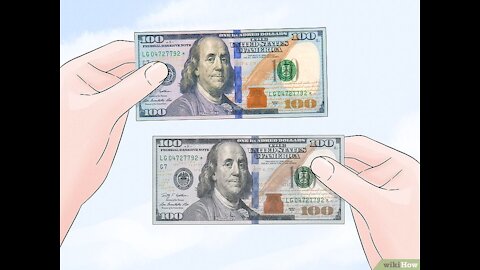 US $100 Bill Real vs Fake Comparison: How to tell if an One Hundred Dollar Bill is real/counterfeit