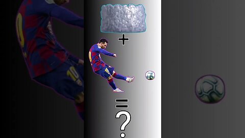 messi shot on football. #shorts #firefild100 #viral