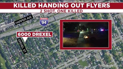 Police: 2 shot, 1 killed while passing out political fliers on Detroit's east side