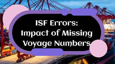VIDEO: The Voyage Number Mystery: Consequences of Omitting it in the ISF
