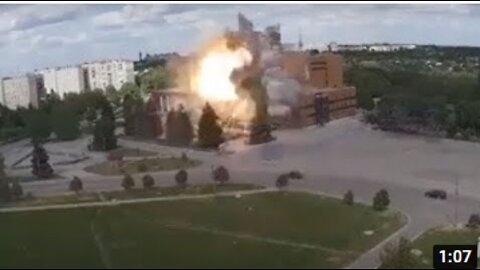 Russian missile strike on Lozova, Kharkiv region. Invaders destroyed the Cultural center