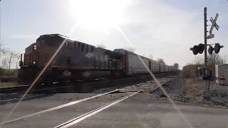 CSX Q216 Autorack Train Part 2 from Sterling, Ohio April 23, 2022