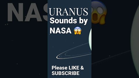 STRANGE SOUNDS of URANUS by NASA 😱😬😳 #shorts #shortvideo #youtubeshorts #viralsound #spacesounds