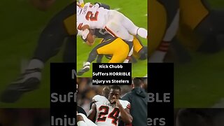 Nick Chubb Suffers Season Ending injury vs Steelers (unedited)