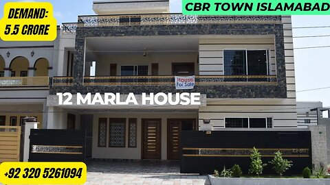 12 Marla House Designer House in CBR Town Islamabad Exquisite Home Demand 5.5 Crores
