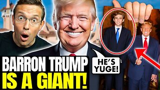 New Video Of Barron Trump SHOCKS Internet: 'He's A GIANT Trump!' Pic TOWERING Over Donald Goes VIRAL