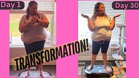 Day 30 of 90: Epic Body Transformation Journey with Rumblex Plus 4D Vibration Plate! 🔥