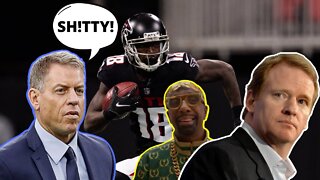 Cowboys HOF Troy Aikman SLAMS NFL EMBRACE of GAMBLING then SUSPENDING Calvin Ridley for the SEASON!