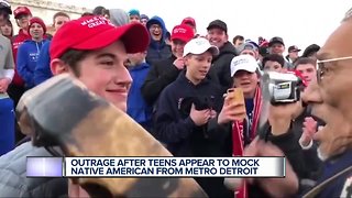 Outrage sparks after teens appear to mock Native American from Metro Detroit