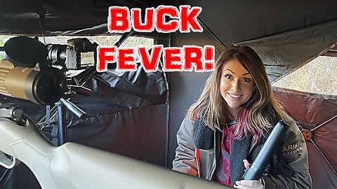 Her First Time Deer Hunting, She Got BUCK FEVER!