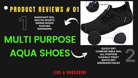 Product Review # 1 - Beach-Water Shoes I Best for All Aqua Sport & Hiking I Best for all activities