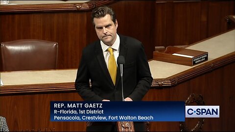 Rep Matt Gaetz Files Motion To Oust Speaker Kevin McCarthy